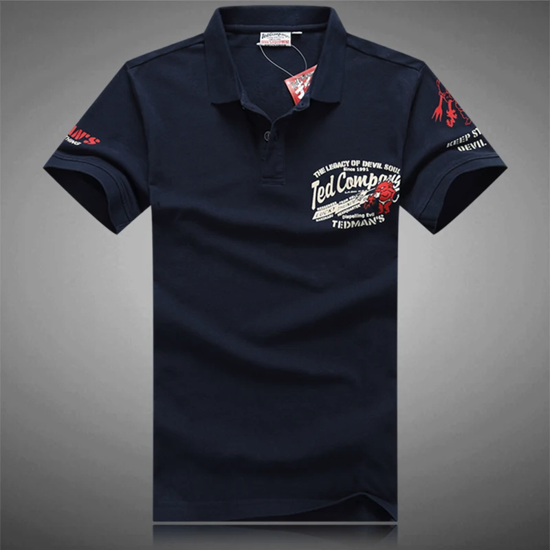 Японская Модная рубашка-поло мужская повседневная хлопковая рубашка с буквенным