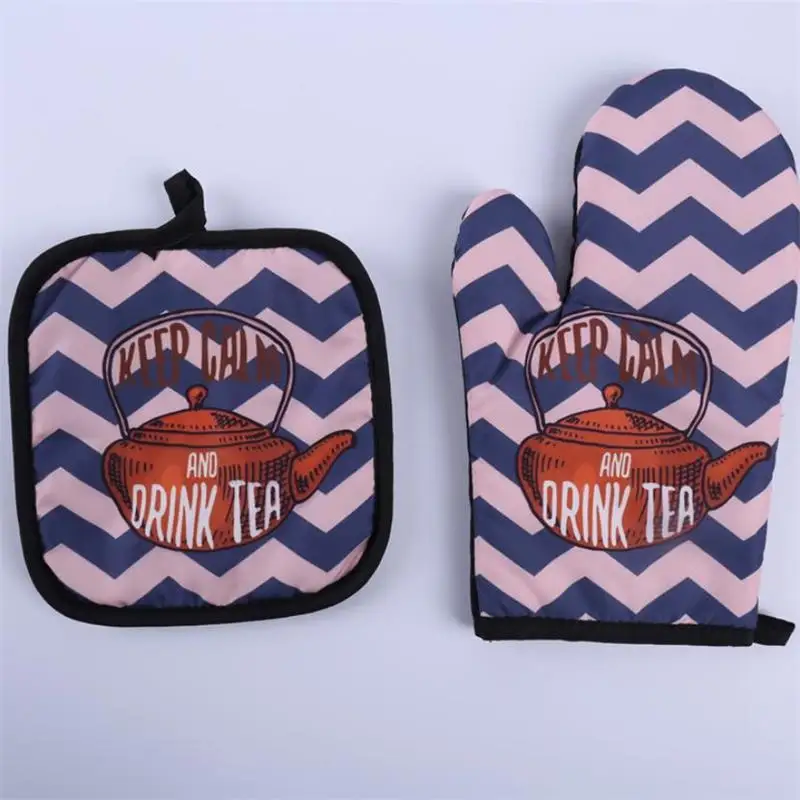 2 шт. Нескользящие хлопковые перчатки для микроволновой печи|Перчатки и рукава