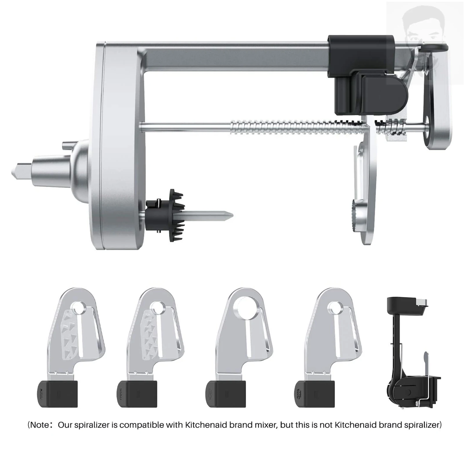 売る 5個セット野菜カッター電気スパイラルフルーツピーラー掃除機、キッチンエイドスタンドミキサーキッチンアクセサリー用