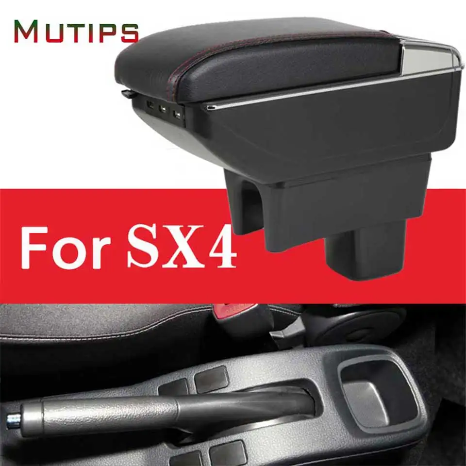 Подлокотник Mutips для Suzuki SX4 центральная консоль кожаный подлокотник вращающийся