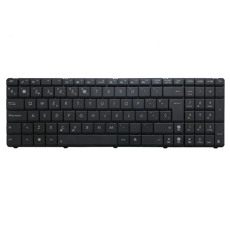 Клавиатура с испанской раскладкой для ноутбука Asus A52J k53 X53 X54H A53 N53 N60 N61 N71 N73S N73J P52 P52F