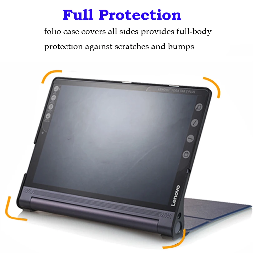 Магнитный чехол из искусственной кожи с защелкой для lenovo YOGA TAB 3 PRO 10,1 YT3-X90L/F/X& Yoga TAB 3 Plus 10,1 YT-X703F/L Многофункциональный чехол для планшета