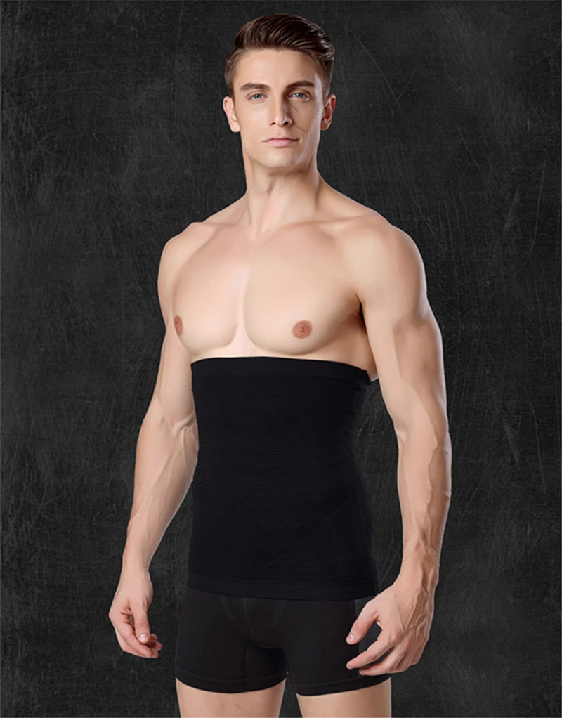 

2019 Men's Waist Support Sports Shaping Men's Body Shaping Belt Support Belly Waist Abdomen Gym Fitness Slimming Corset