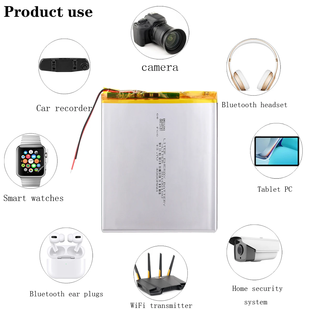 Liter energy battery lithium polymer 30100100 3.7V 4000MAH mobile power DIY tablet computer | Электроника