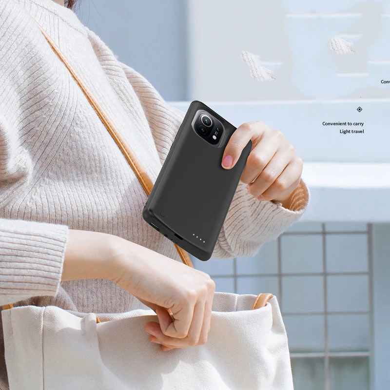 6800 мАч чехол для Xiaomi Mi 11 внешний аккумулятор зарядное устройство чехлы Lite
