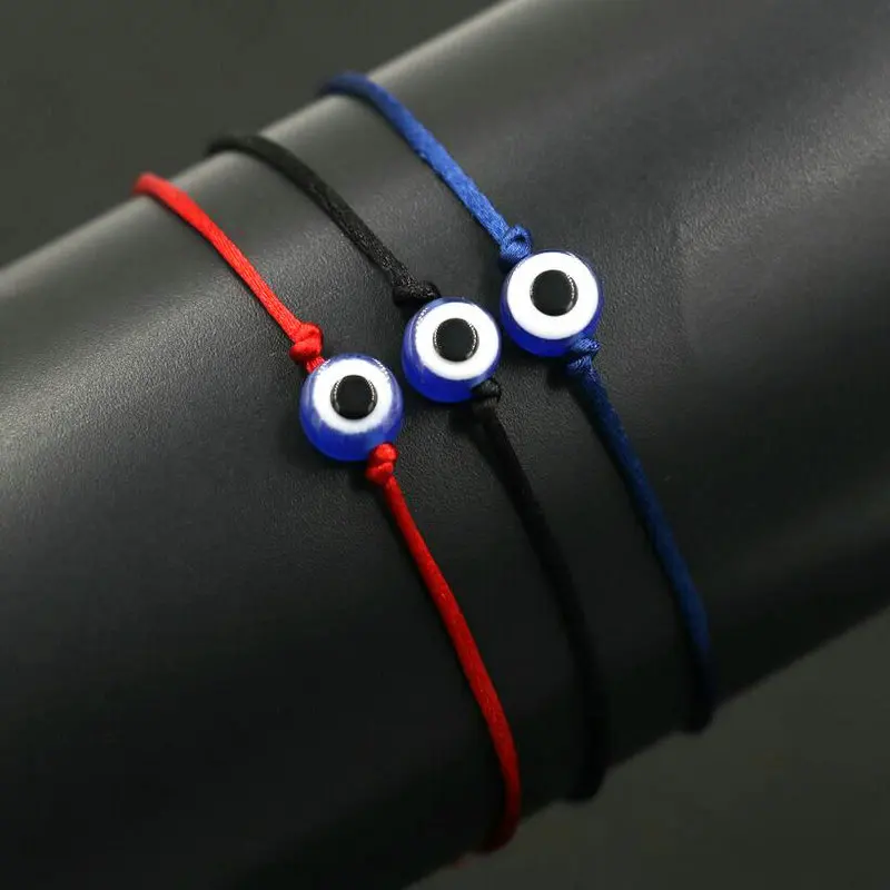 3 шт./компл. Lucky Турецкий Дурной глаз мужской браслет тонкая красная веревочная