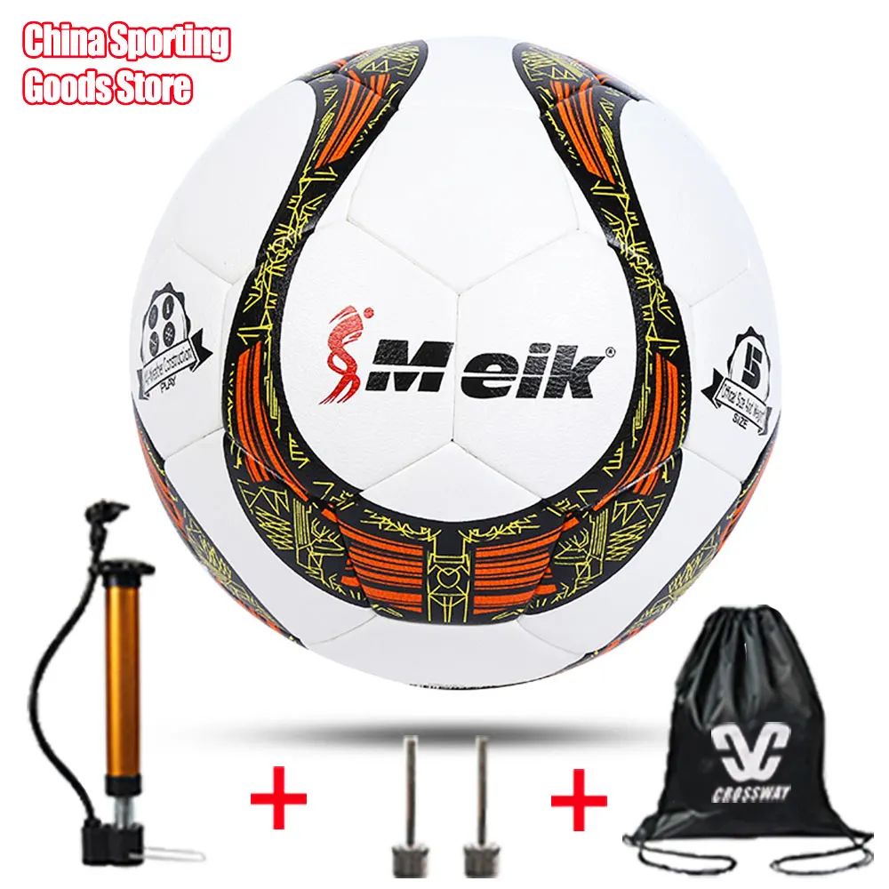 

No.5 football, PU leather ball, training football, football match, free air pump + air needle + bag