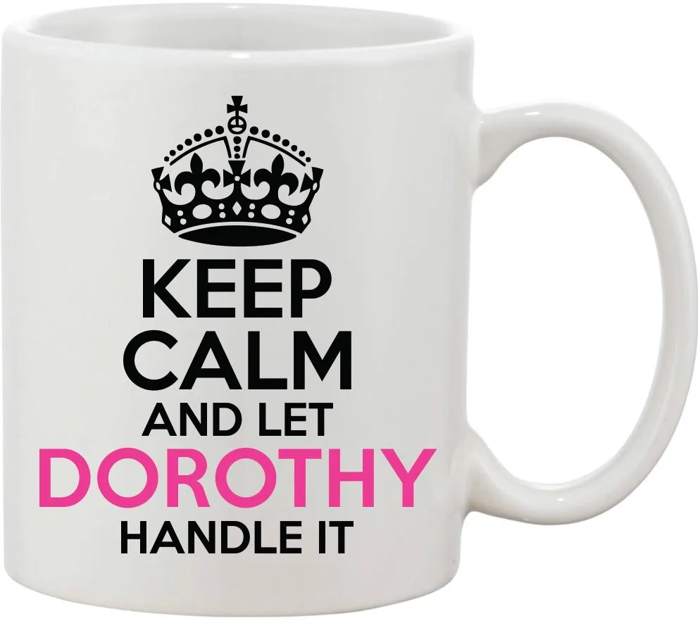 Сохраняйте спокойствие и позволяйте Дороти обращаться с этим кружки дорожная