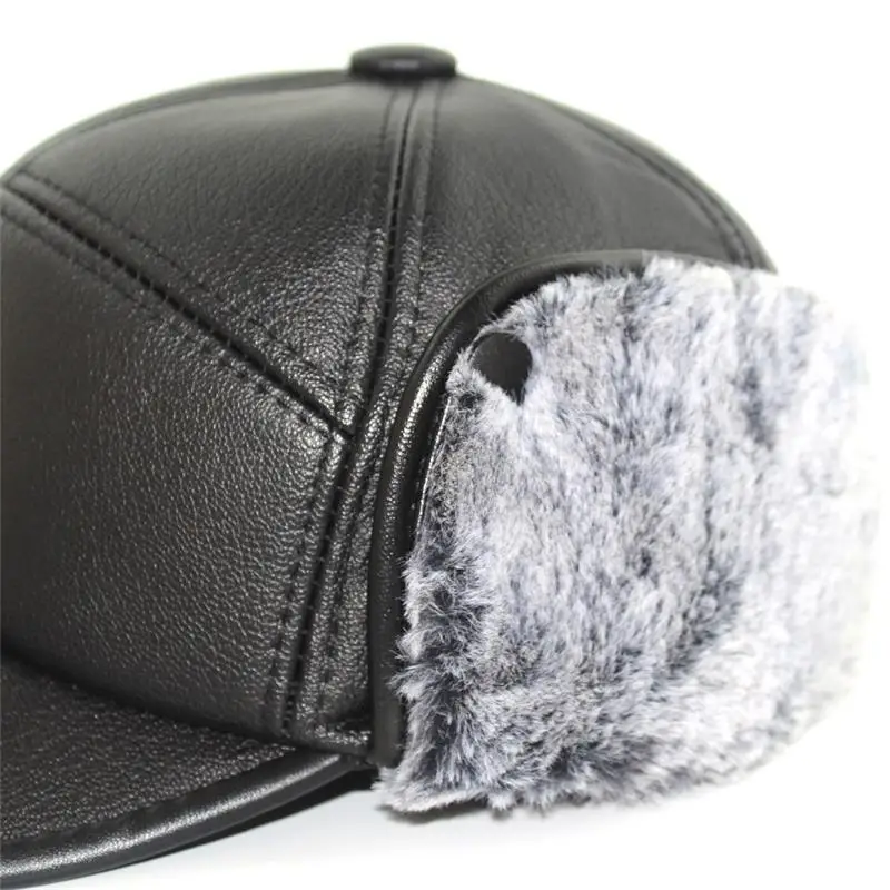 Зимняя теплая шапка Lei Feng мужская для холодной погоды Женская Толстая шерстяная с
