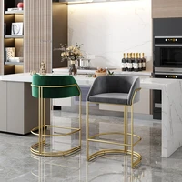 nordic living room kitchen counter backrest bar chairs for home furniture restaurant pub armchair cafe front desk high bar stool