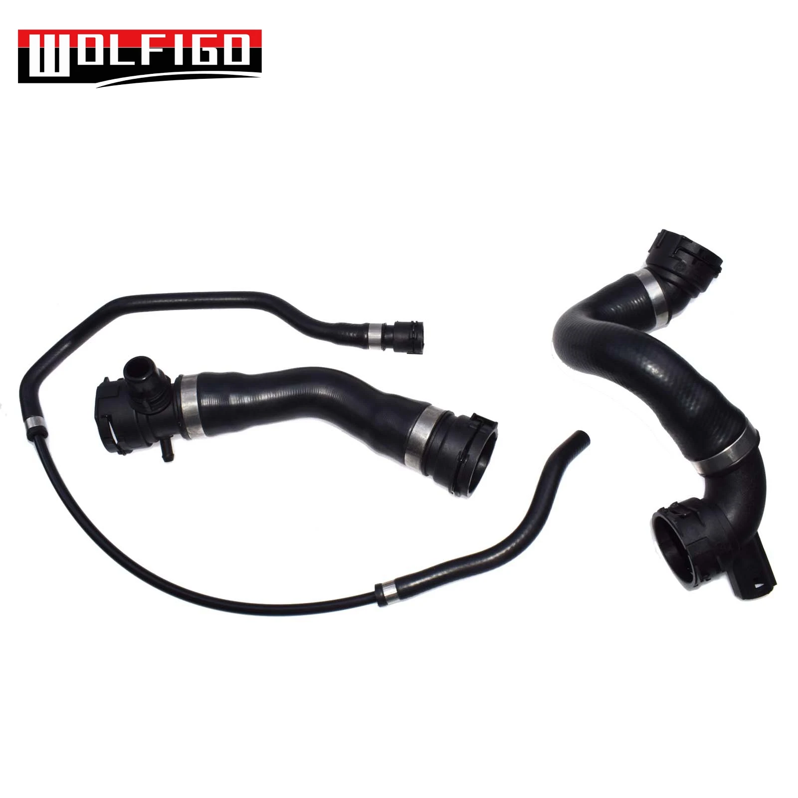 WOLFIGO Новинка 3 шт. для BMW E82 E88 E90 E92 E93 F30 нижний и верхний радиатор водяной шланг