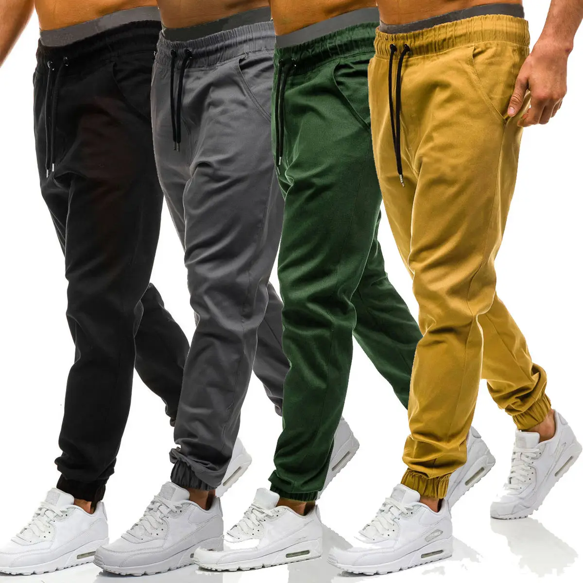 Новинка 2021 спортивные штаны большого размера мужская мода на шнуровке с