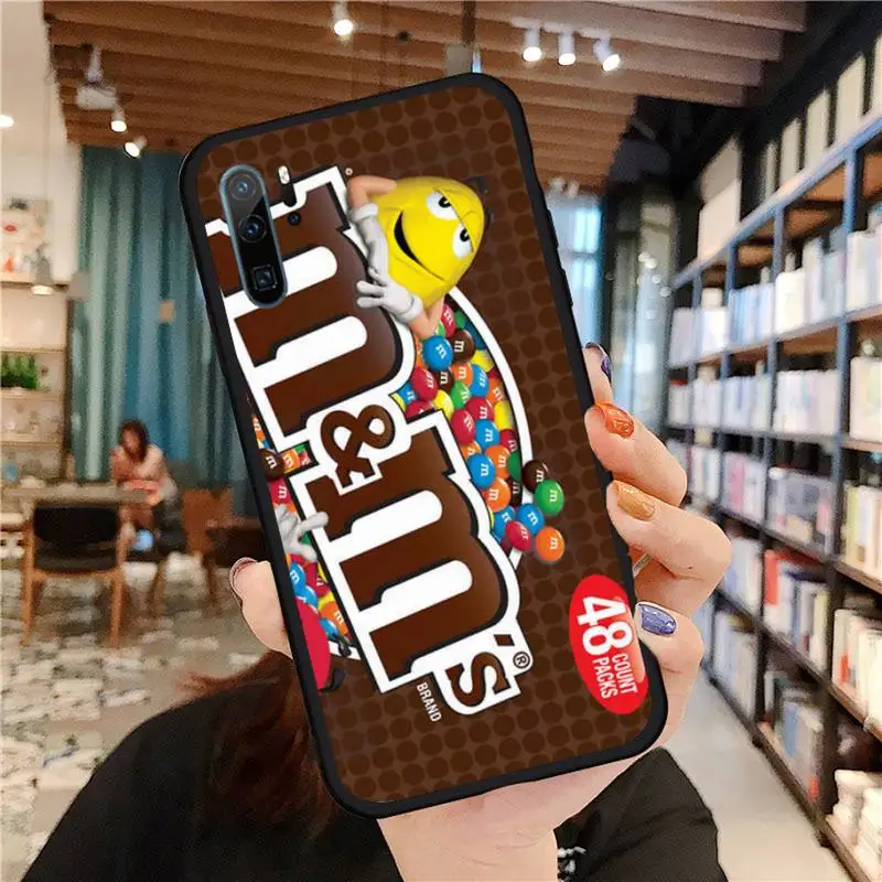 

M&M's Chocolate cute funny art Phone Case For Huawei honor Mate P 9 10 20 30 40 Pro 10i 7 8 a x Lite nova 5t