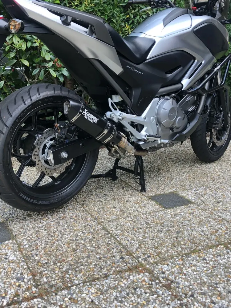 NC 750X выхлопная труба мотоцикла с соединением трубы системы Escape Slip-on для Honda NC750X NC750S 2012- NC700X NC700S NC700