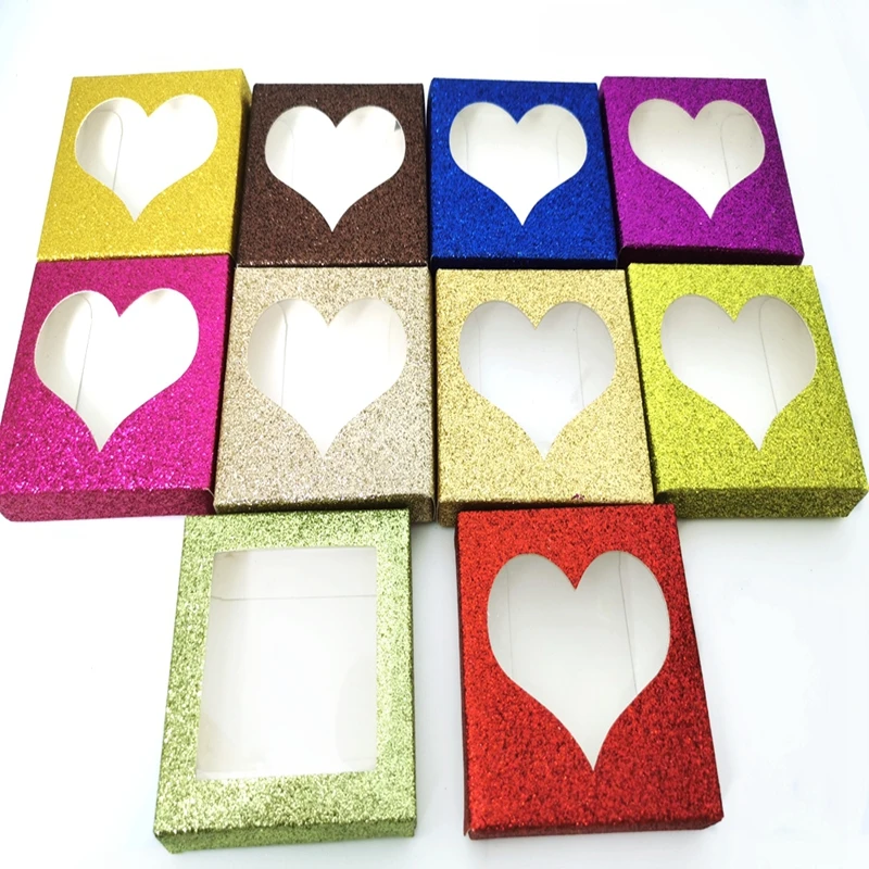 20 компл./лот сердце упаковочная коробка для ресниц пустой ресницы посылка