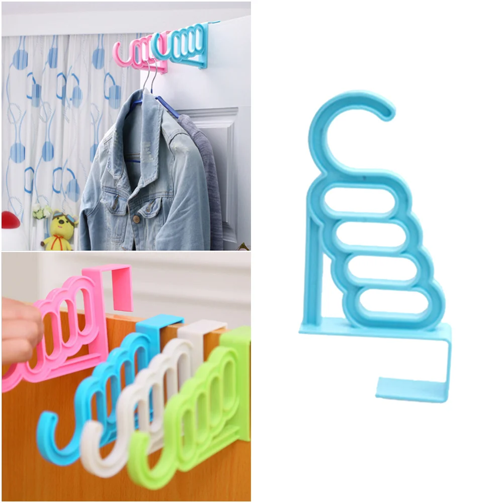 

Over The Door Garment Hanger Hook Multifunctional Door Back Drilling Hook (Green)