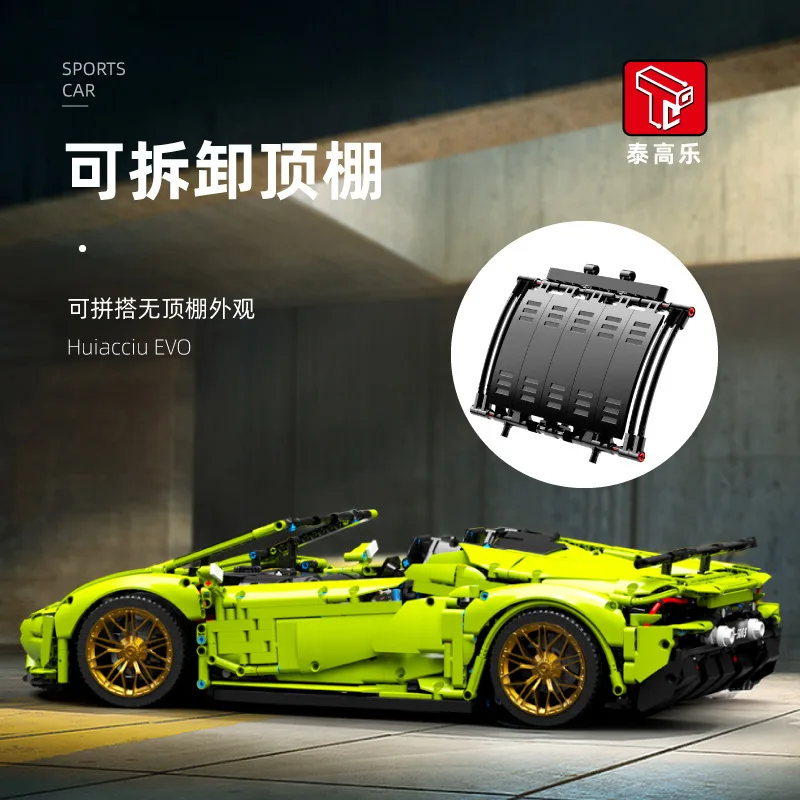 

In Stock Super Racing Sports Car 1:8 Electric Remote Control 42115 High Tech Mechanical Building Blocks Bricks Puzzle Toys