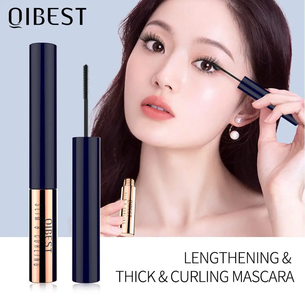 QIBEST Новейшая 3D тушь для ресниц Rimmel макияж черная водостойкая Удлиняющая Тушь