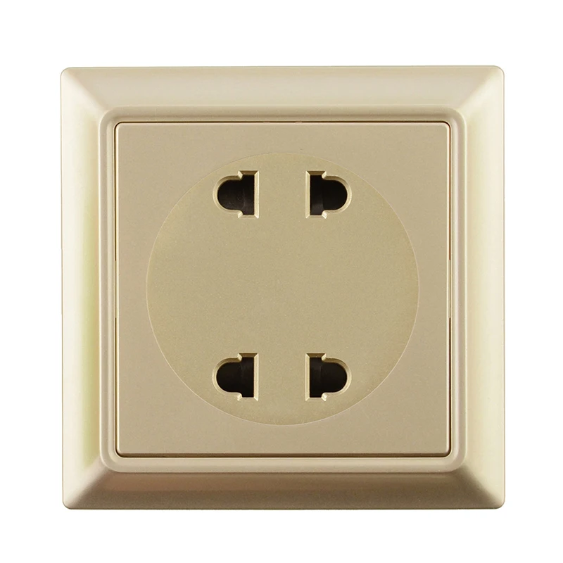 

Avoir USA CAN JP MX Plug Power Socket Canada Japan Mexico 2 Pins 3 Pins PC Gold Retro Panel Socket Wall Electrical Outlet