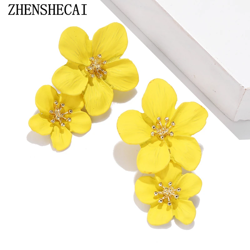 2020 новый дизайн модные ювелирные изделия элегантные большие Двойные смешанные