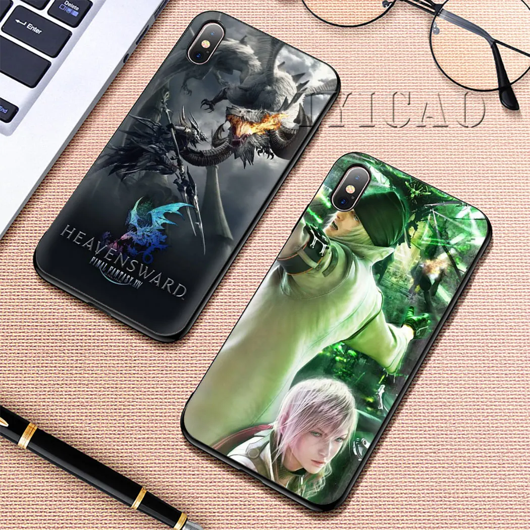 Final Fantasy Мягкий силиконовый чехол для телефона iPhone 11Pro Max Xr Xs X 6 6S 7 8 Plus 5 5S