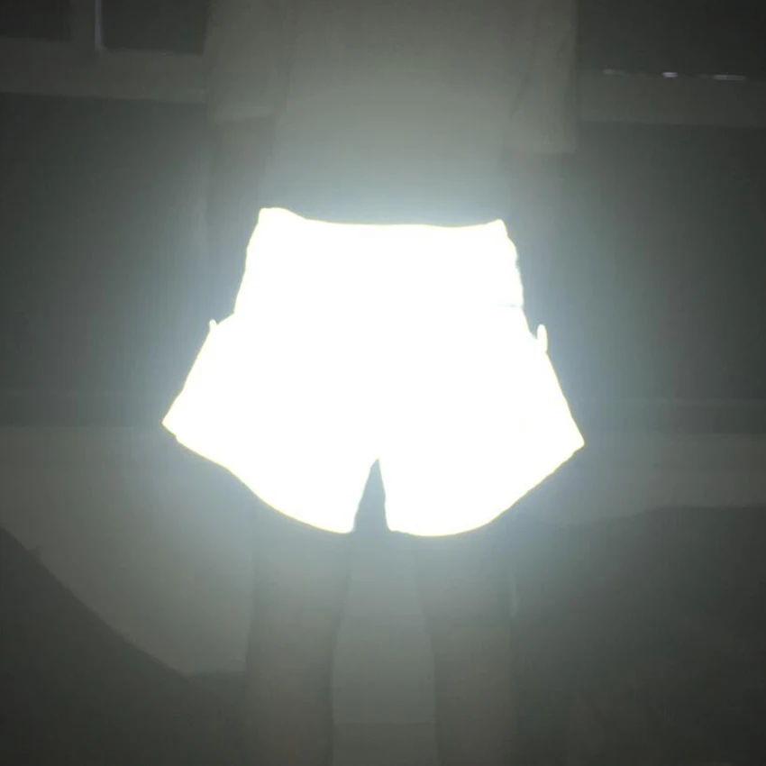Женские Светоотражающие шорты блестящие короткие брюки в стиле хип-хоп