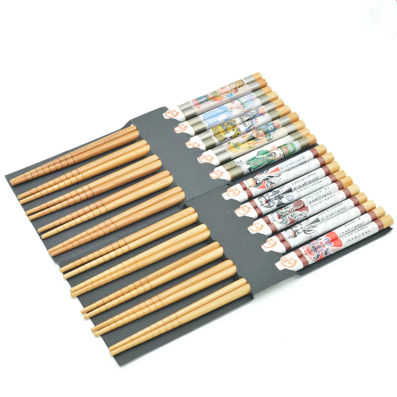 2 коробки палочек для еды в китайском стиле нескользящие 5 пар этническом сувенир