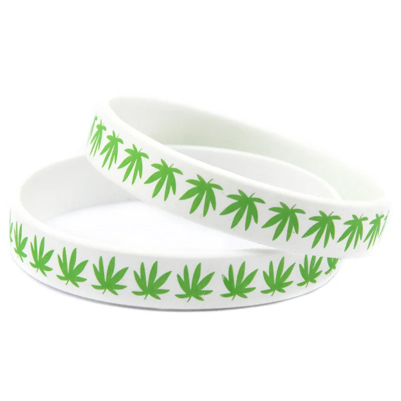 Модный силиконовый браслет из марихуаны подходит для всех мужчин и женщин на