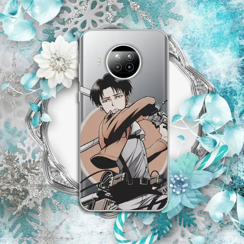 

Attack on titan Phone Case Transparent for Xiaomi Redmi note 10 t 8 9 pro lite 11 Huawei P honor 8 10i 20 30 40 smart 2019