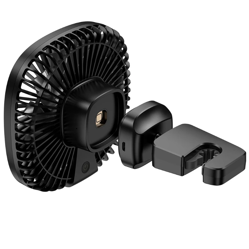 

Multifunctional Magnetic USB Rechargeable Truck SUV Car Back Seat Headrest 2 Speed Fan Outdoor Desktop Air Cooling Fan