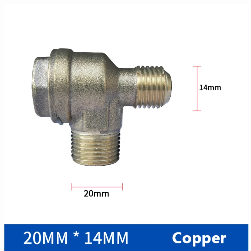 1 шт. обратный клапан из меди без масла с внутренней/наружной резьбой 3-портовый