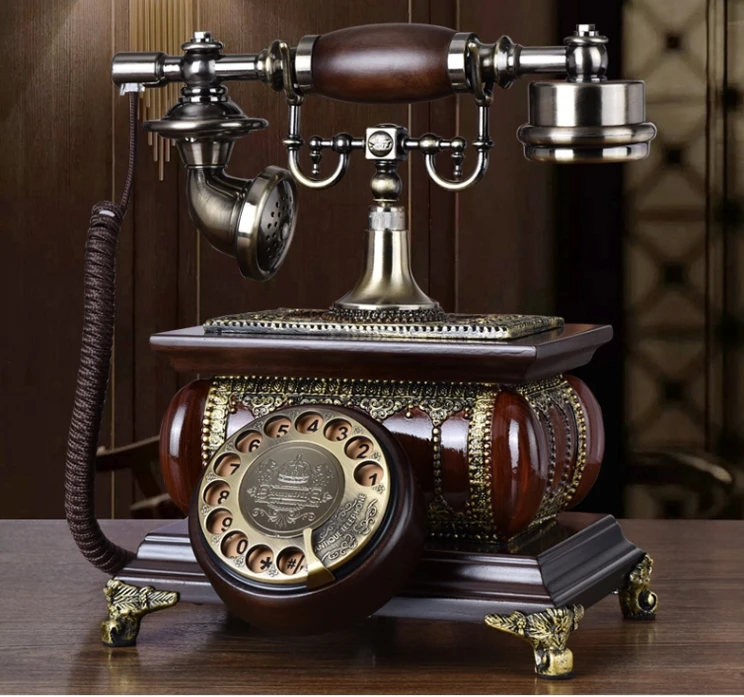 Модный винтажный телефон из массива дерева|antique telephone|vintage telephonehome telephone |
