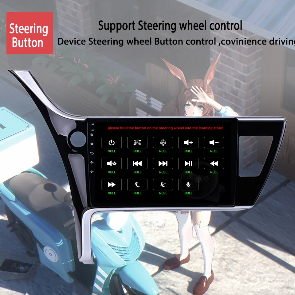 Android 10 0 Автомобильная консоль радио Музыкальный плеер для Toyota Corolla 2016 2017 2018 с Gps