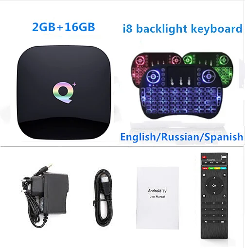 2GB16GB Add I8 Android 9.0 Smart TV Box Q Plus Box 64GB 4GB 32GB TV Box Allwinner H6 Quad Core 6K H.265 2.4GHz Wifi Youtube Set Top box PK X96 - Цвет: 2GB16GB Add I8