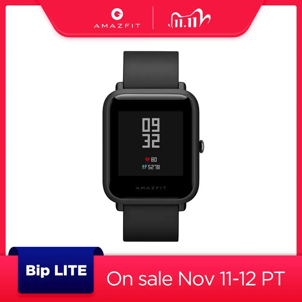 Глобальная Версия смарт спортивные часы Amazfit Bip Lite 45 дней работы от батареи 3 АТМ