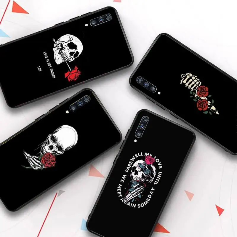 

Cartoon Cute Skull Phone Case for Samsung Galaxy A51 30s a71 Soft Silicone Cover for A21s A70 10 A30 Capa