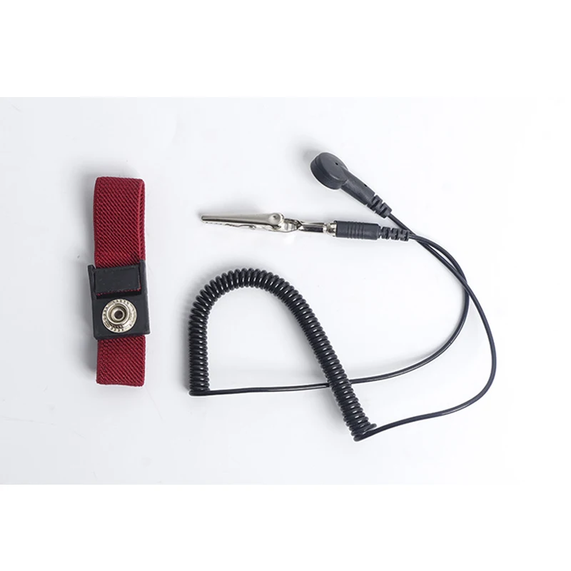 FIXFANS антистатические Наручные Ремни браслет с регулируемым провод заземления и