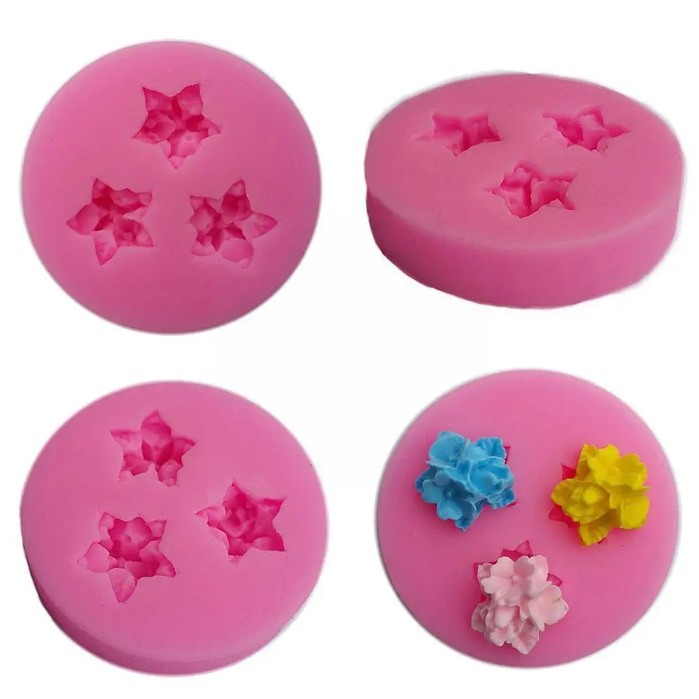 

Mini flower shape silicone mold soft candy cake decorated Kitchen resin chocolate Baking polymer Products clay K1I4