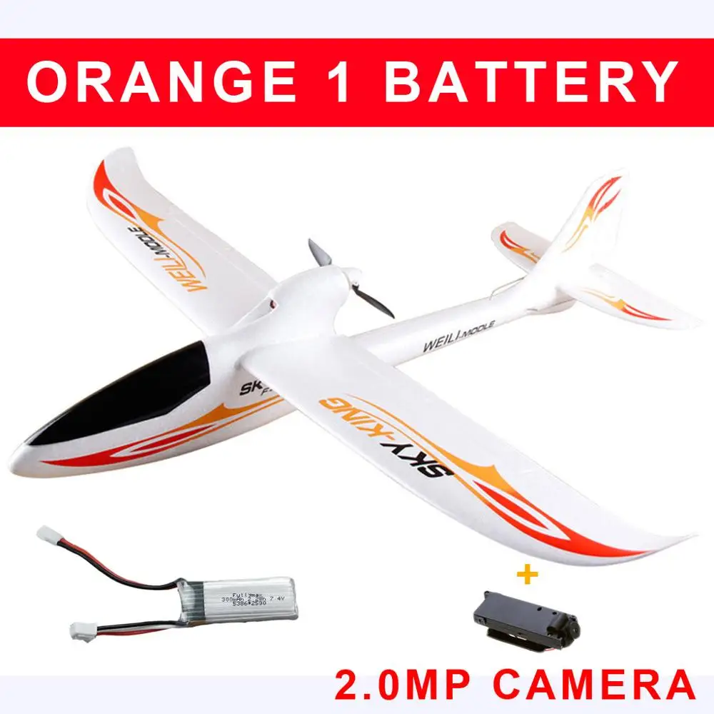RC самолет F959 Sky King 3CH RC самолет с фиксированным крылом планер самолет RTF EPO Электрический летающий самолет игрушки - Цвет: Orange 1 BT With CAM