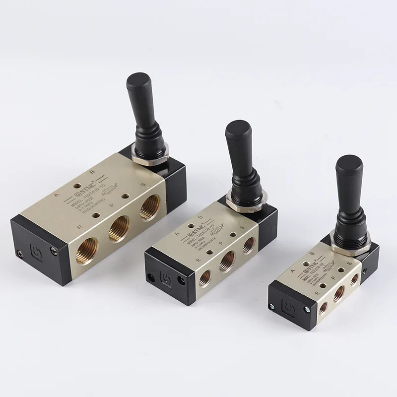 Двухпозиционный пятипортовый ручной Тяговый клапан рычажный регулирующий