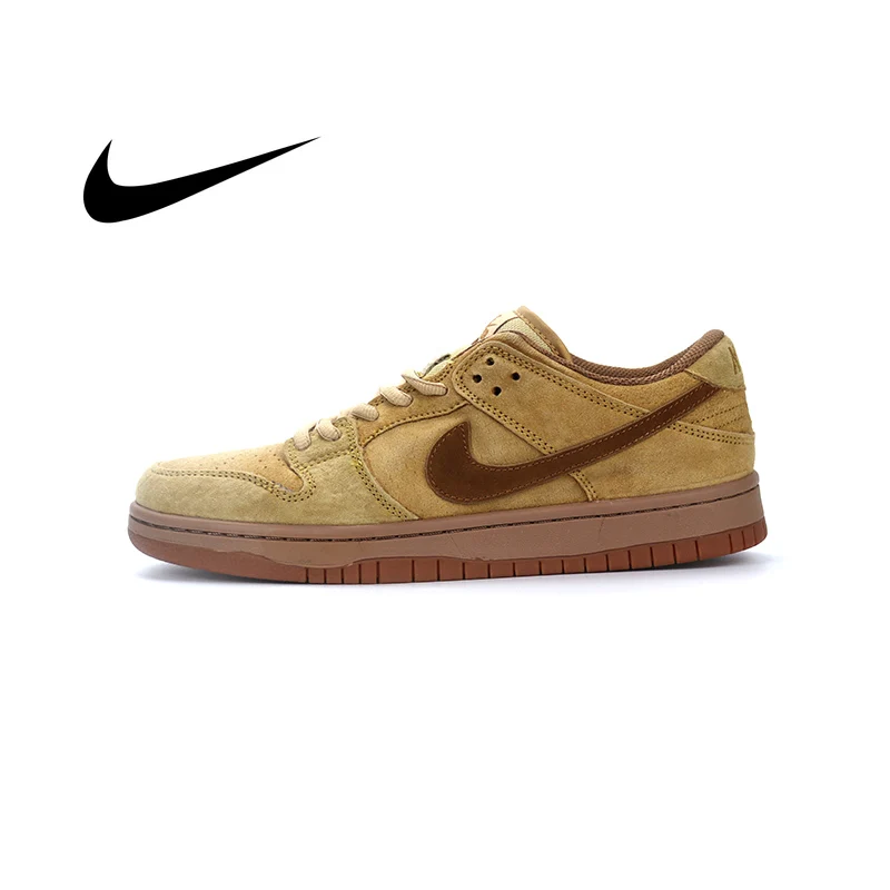 Мужская обувь для скейтбординга от Nike Dunk SB Low Pro Premium Wheat, повседневные Сникерсы, Уличная обувь для отдыха