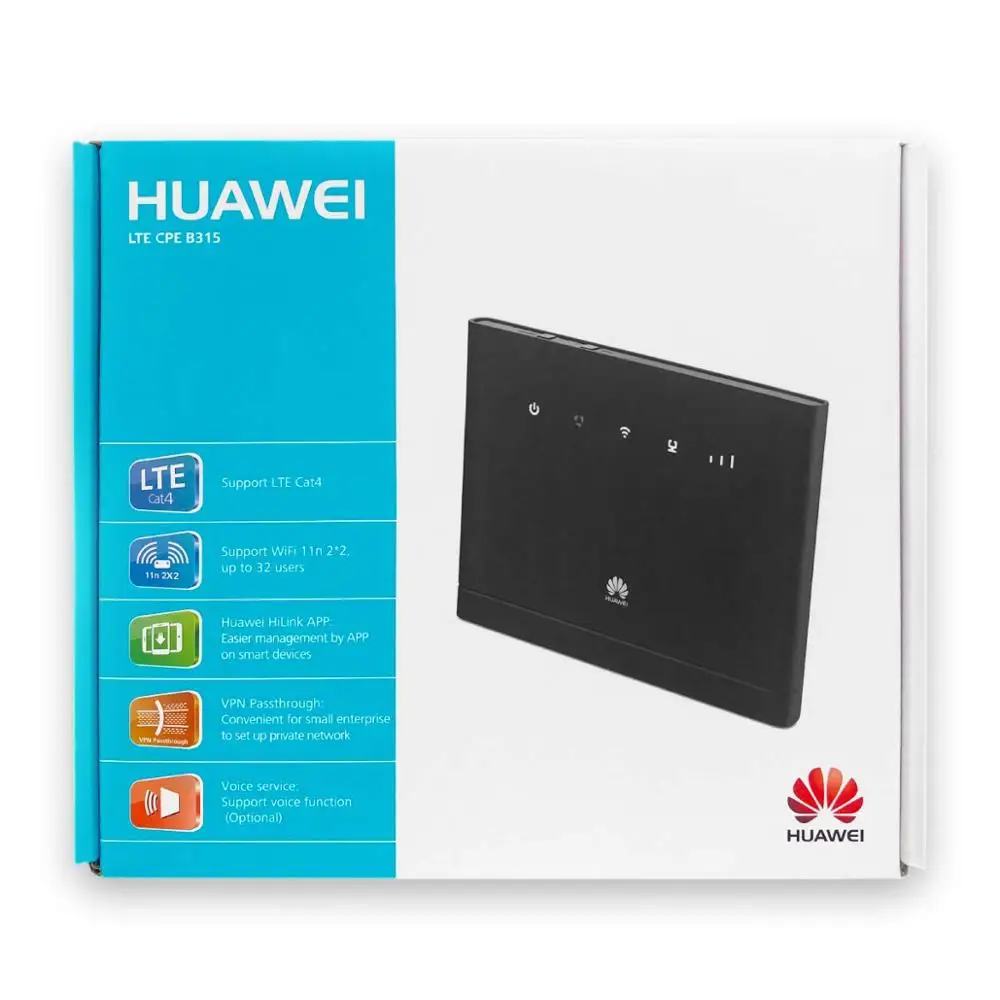 Wi-Fi- Huawei B315, 150 /, 4G, LTE, CPE,   Sim-  2