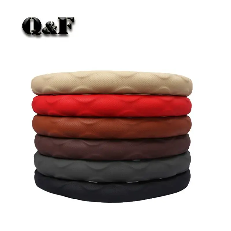 

RTS Hot sale Popular custom printed material eco-friendly steering wheel cover with various colors