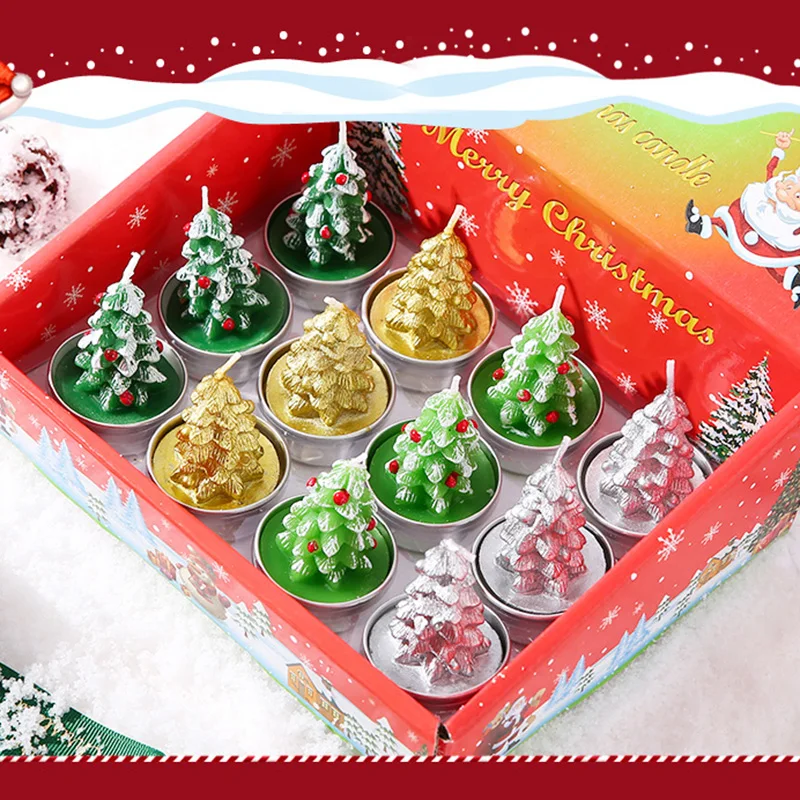 

Christmas Candles Santa Snowman Pine Cone House Candles for Home Party Halloween Christmas Wedding Holiday SAL99