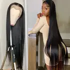 13X4 Hd Прозрачная Кружевная передняя часть парика 180 плотность кружевные передние человеческие волосы парики предварительно выщипанные кости прямые человеческие волосы парик