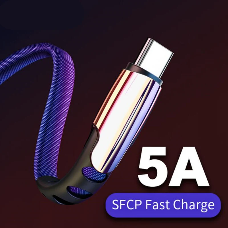 Type C USB кабель 5A Быстрый кабель синхронизации данных и зарядки для huawei P30 Honor 10 9 Pro для Xiaomi Redmi Note 7 type C USB Кабель зарядного устройства