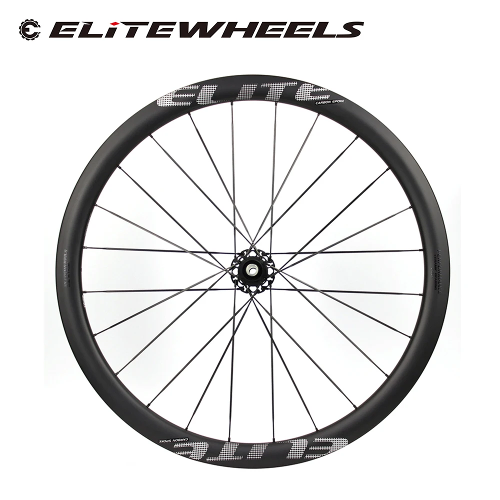 ELITEWHEELS PE ультралегкие гравийные углеродные колесные диски Углеродные спицы