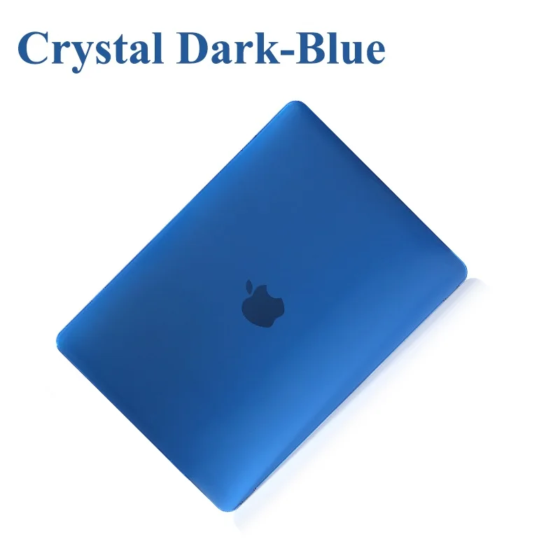 Ноутбук чехол для ноутбука MacBook Air Pro retina, возрастом 11, 12, 13, 15 Mac Book Pro 15,4 13,3 дюймов Сенсорная панель A1706 A1989 A2159 A1707 A1990 - Цвет: Crystal Darkblue