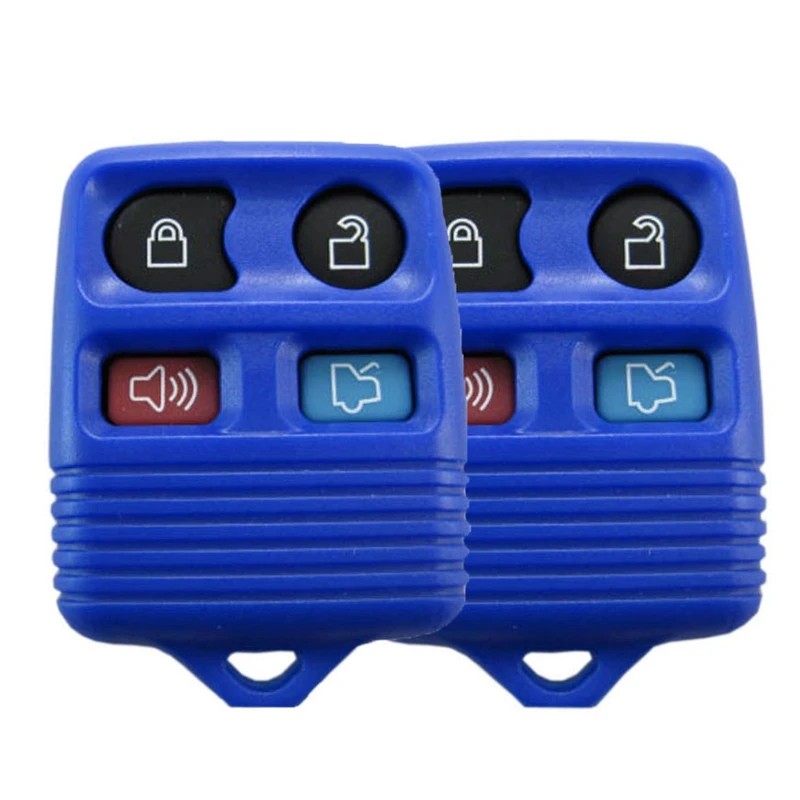 2 Pcs Replacement 4 Button Keyless Entry Remote Control Key Fob for Ford-Blue | Автомобили и мотоциклы