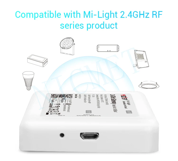 Miboxer WL-Box1 2,4 ГГц Wi-Fi контроллер DC5V IOS/Andriod система беспроводного управления с Alexa Google Home